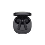 QCY Air Dark Grey Semi-Ear TWS Earbuds, quad Mic ENC multi-point connection, leather grain case - Image 3