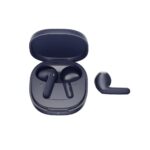 QCY Air Blue Semi-Ear TWS Earbuds, quad Mic ENC multi-point connection, leather grain case - Image 2