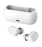 QCY T1C TWS WHITE True Wireless Earbuds 5.0 Bluetooth Headphones 80hrs - Image 3