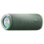 QCY SP7 Green -  Portable Bluetooth Speaker w Stereo Sound 40W, Mic for Calls, RGB Light Show
