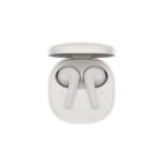 QCY Air White Semi-Ear TWS Earbuds, quad Mic ENC multi-point connection, leather grain case - Image 3