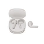 QCY Air White Semi-Ear TWS Earbuds, quad Mic ENC multi-point connection, leather grain case - Image 4