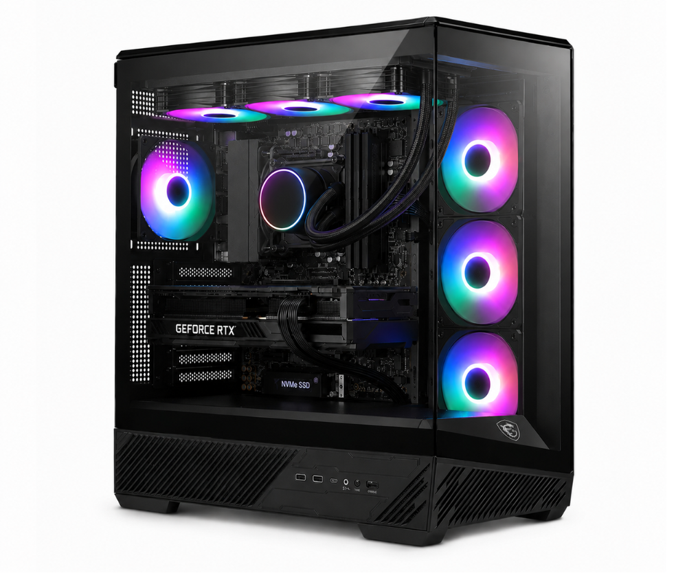 FM450 Vengeance Gamer's Choice Ultra-V69 MSI Edition Ryzen 7-9700X/ 32GB DDR5/ 1TB SSD /RX 9070 XT 16GB/ No Os Gaming PC - Image 1