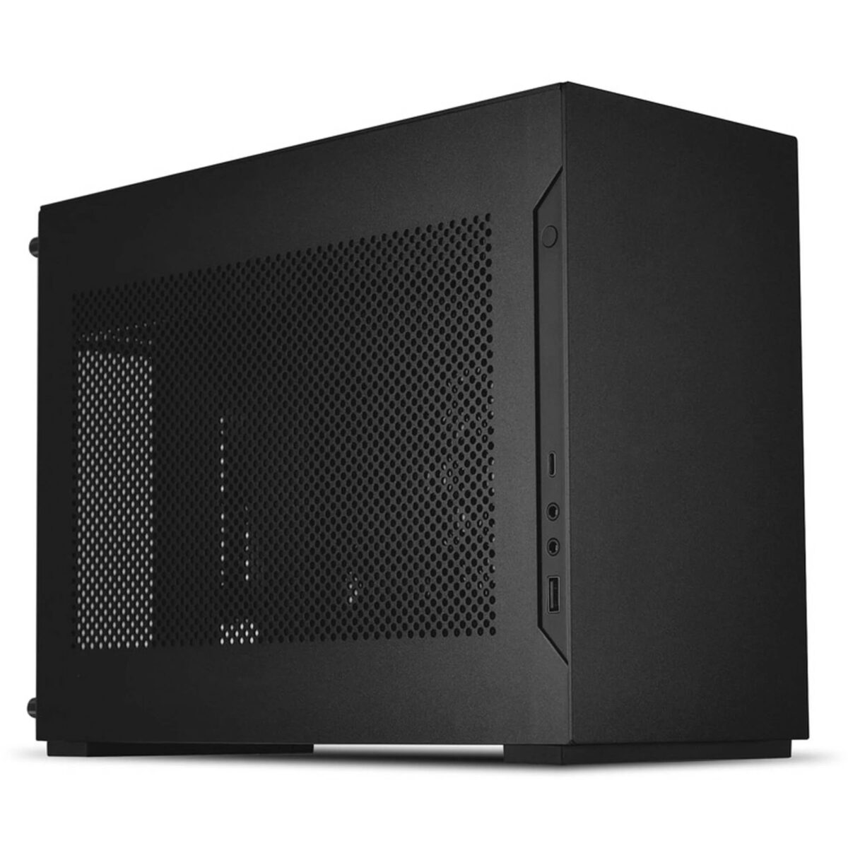GELI-992_4c3778152a40a4c3d0073f77e74f4ac14b67c58b Lian Li A4-H2O PCIe 5 Black - Mini-ITX PC Gaming Case - GPU Clearance 322 mm - Aluminum - SFX PSU - Image 1