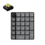 Keychron K0 Max (K0M-H4) QMK Wireless Custom Num Pad Mechanical Low Profile Banana Sw. RGB Hot-Swap