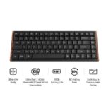 Keychron K3 Ultra (K3U-H1) QMK 8K Wireless Mechanical Keyboard Red Switch Low Profile Wood Frame 75% - Image 2