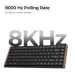 Keychron K3 Ultra (K3U-H1) QMK 8K Wireless Mechanical Keyboard Red Switch Low Profile Wood Frame 75% - Image 3