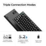 Keychron K10 Ultra (K10U-H1) ZMK Wireless 8K Mechanical Keyboard Red Switch (Hot-Swap) 100% Us Lay - Image 4