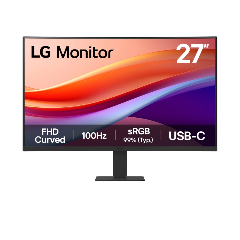 product-777926-main LG 27U421A-B Curved Monitor 100Hz USB-C - Image 1